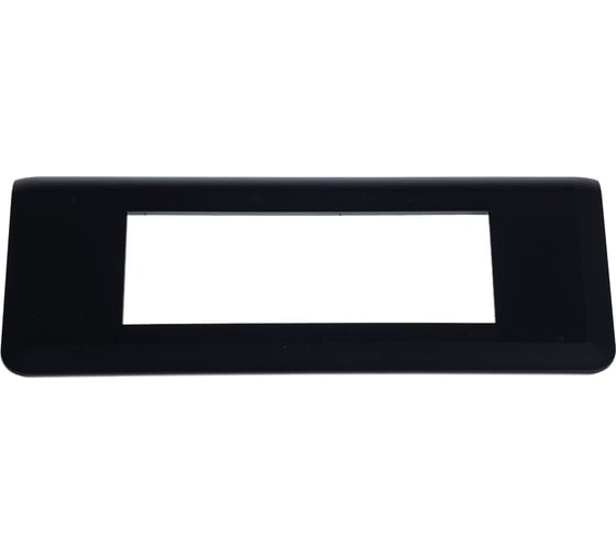 Изображение товара Рамка Legrand Программа Mosaic 6 модулей матовая черная 079056L