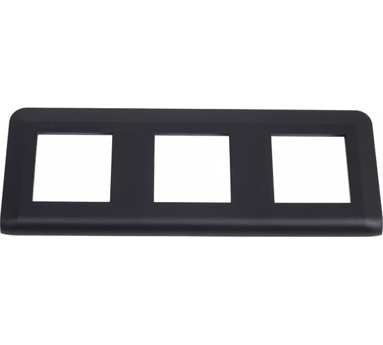 Изображение товара Рамка Legrand Программа Mosaic 3x2 модуля матовая черная 079046L