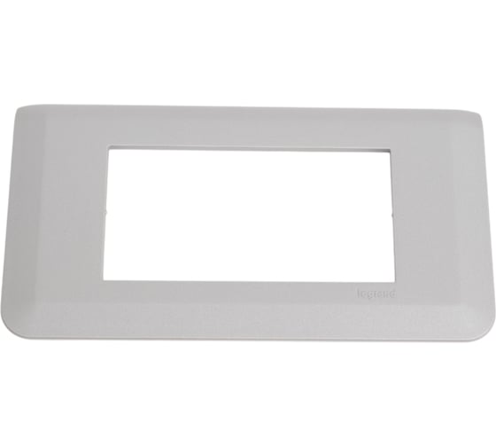 Изображение товара Рамка Legrand Программа Mosaic 4 модуля алюминий 079314L