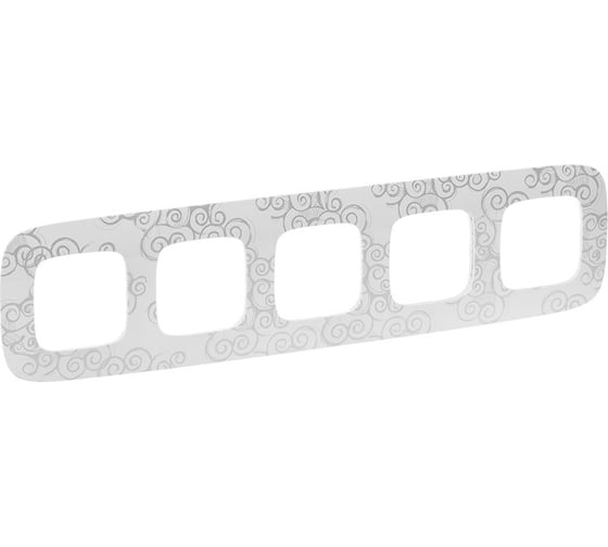 Изображение товара Рамка Legrand Valena ALLURE Нарцисс хром5постовая универсальная 754345