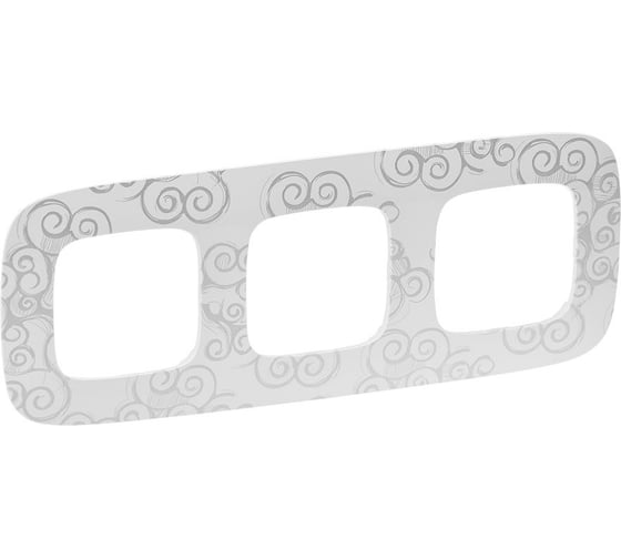 Изображение товара Рамка Legrand Valena ALLURE Нарцисс хром3постовая универсальная 754343