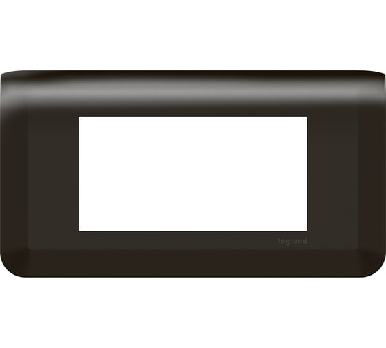 Изображение товара Рамка Legrand Программа Mosaic 4 модуля матовая черная 079054L