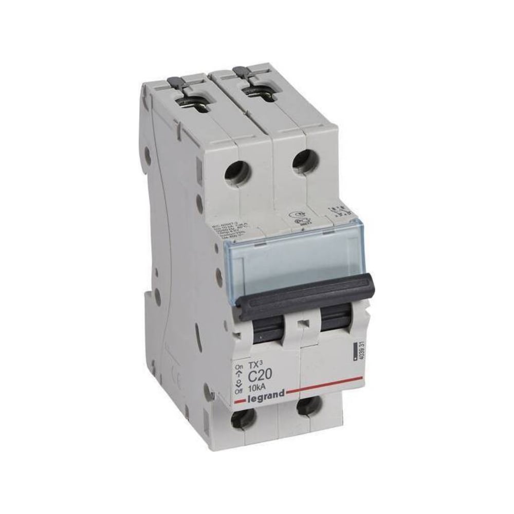 Изображение товара Автоматический выключатель Legrand TX³ 6000 10 кА 20 А 2П
