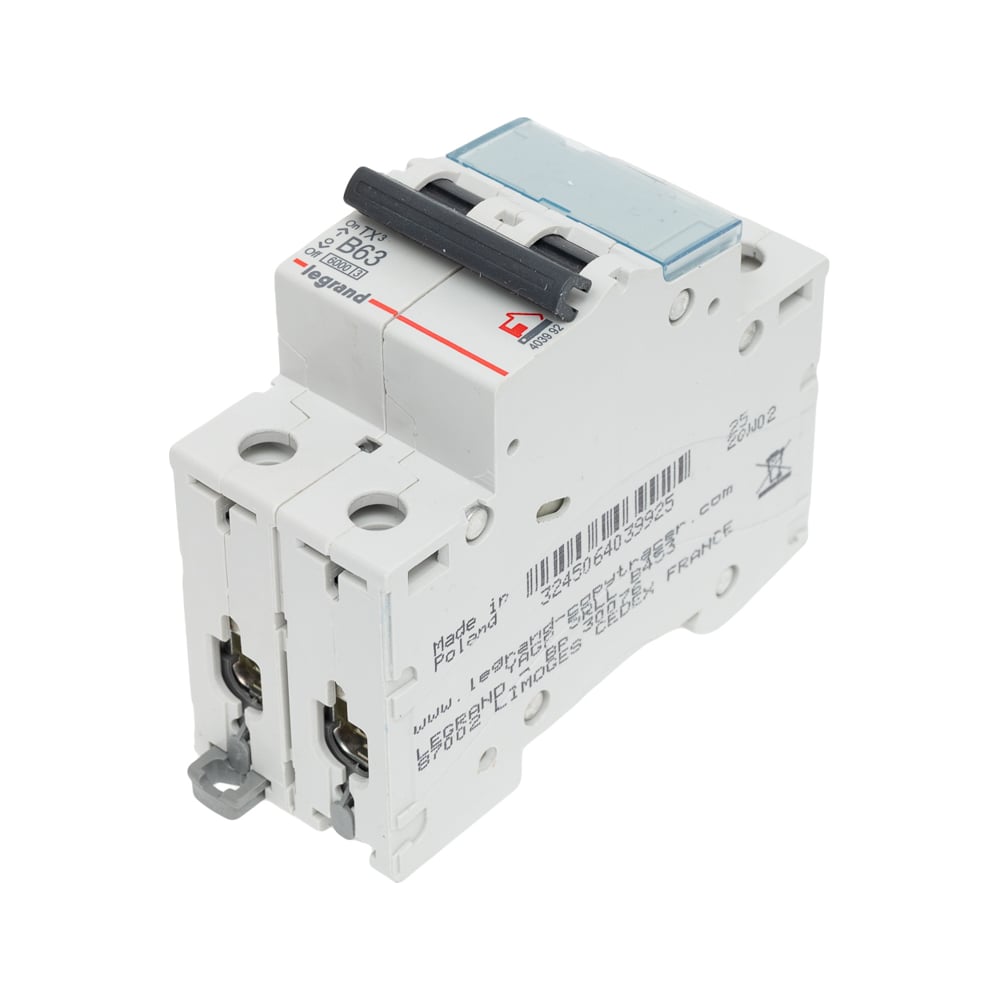 Изображение товара Автоматический выключатель Legrand TX³ 6000 6 кА 2П 230/400 В