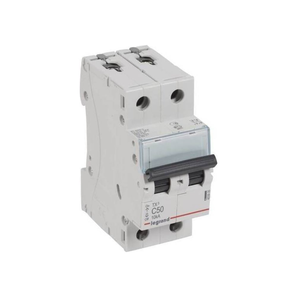 Изображение товара Автоматический выключатель Legrand TX³ 6000 10 кА 2П для DIN-рейки 50 А