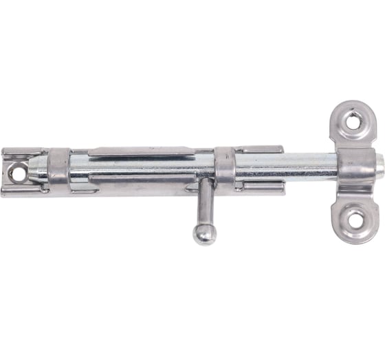 Изображение товара Накладная задвижка Tech-Krep ЗТ 3 90х15 круглый ригель D9мм, L110мм пол. хром 145100