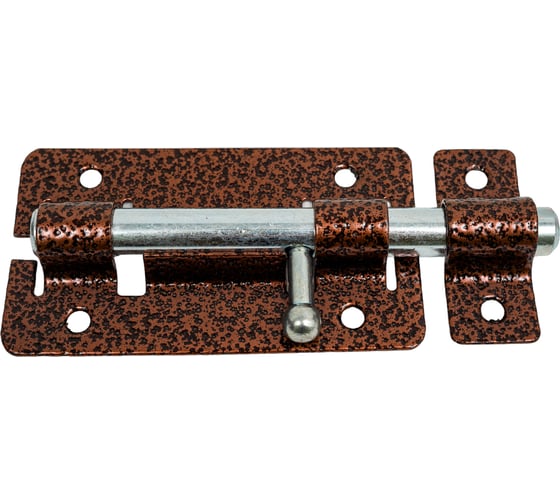 Изображение товара Накладная задвижка Tech-Krep/Zitar ЗД 1 115х62 круглый ригель D14мм, L145мм медь 148361