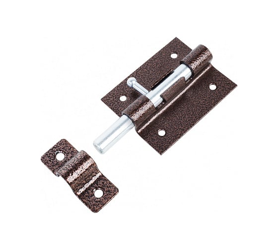 Изображение товара Накладная задвижка Tech-Krep/Zitar ЗД 9 120х65 круглый ригель D14мм, L150мм медь 148363