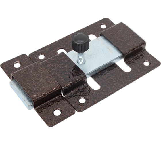 Изображение товара Накладная задвижка Tech-Krep ЗЩ 30 115х75 плоский ригель L121 медь 148367