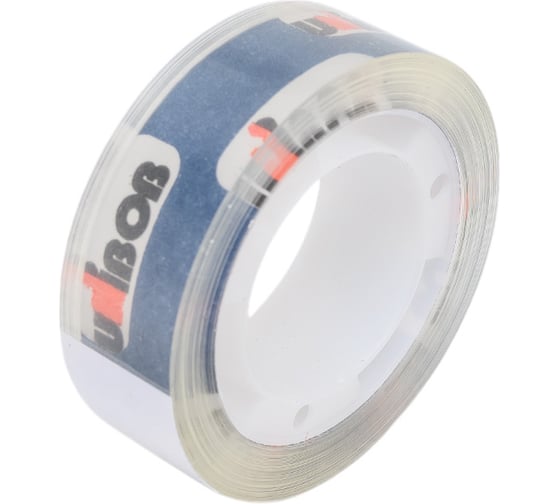 Изображение товара Канцелярская клейкая лента UNIBOB 15 мм х 20 м прозрачная 214964