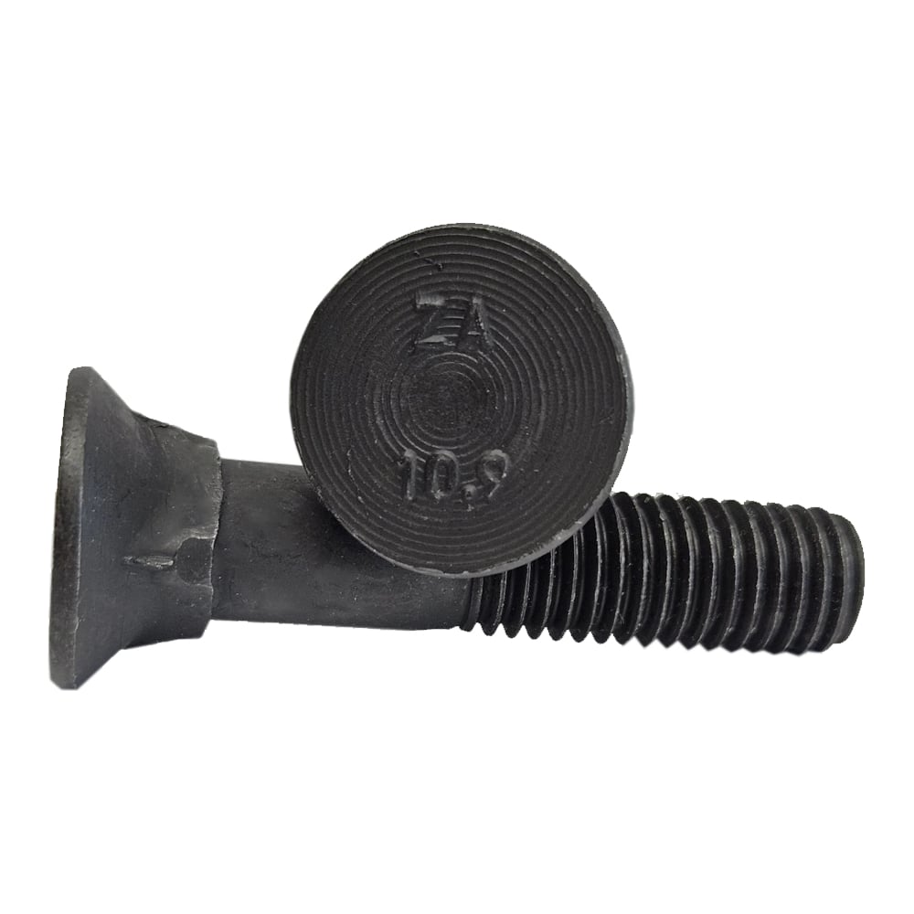 Изображение товара Болт лемешный ZAMETAL 12x50 мм 10.9 DIN 608 оксидированное упак. 400 шт