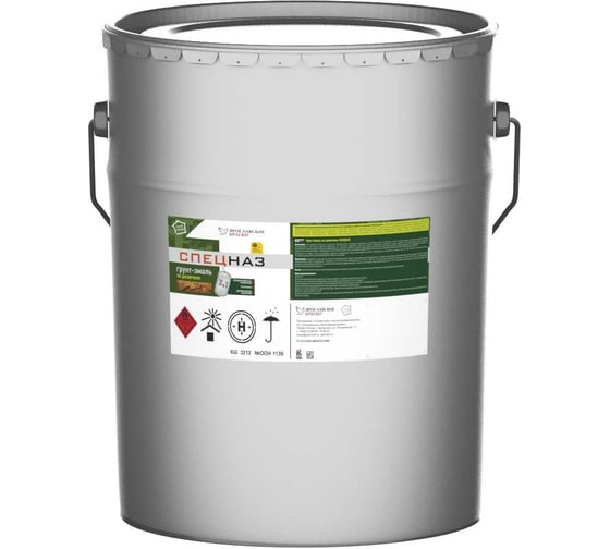Изображение товара Грунт-эмаль по ржавчине 3 в 1 СПЕЦНАЗ ЯРОСЛАВСКИЕ КРАСКИ цвет жёлтый, 20 кг 8910.3