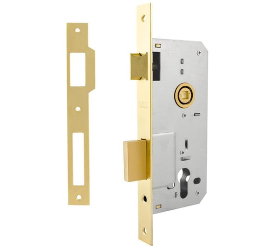 Изображение товара Корпус замка НОРА-М КЗВ-102 45-85 мм латунь полир. 5277