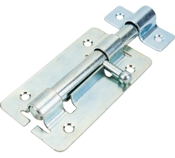 Изображение товара Накладная задвижка Tech-Krep/Zitar ЗД 1 115х62 круглый ригель D14мм, L145мм цинк 148360