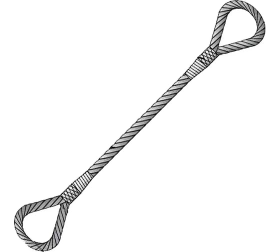 Изображение товара Канатный строп ООО ПКФ Сварком УСК1- грузоподъемность 0,32 т, 4 м c000580932
