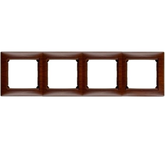 Изображение товара Рамка Legrand 4 поста Valena тонированное дерево 770314