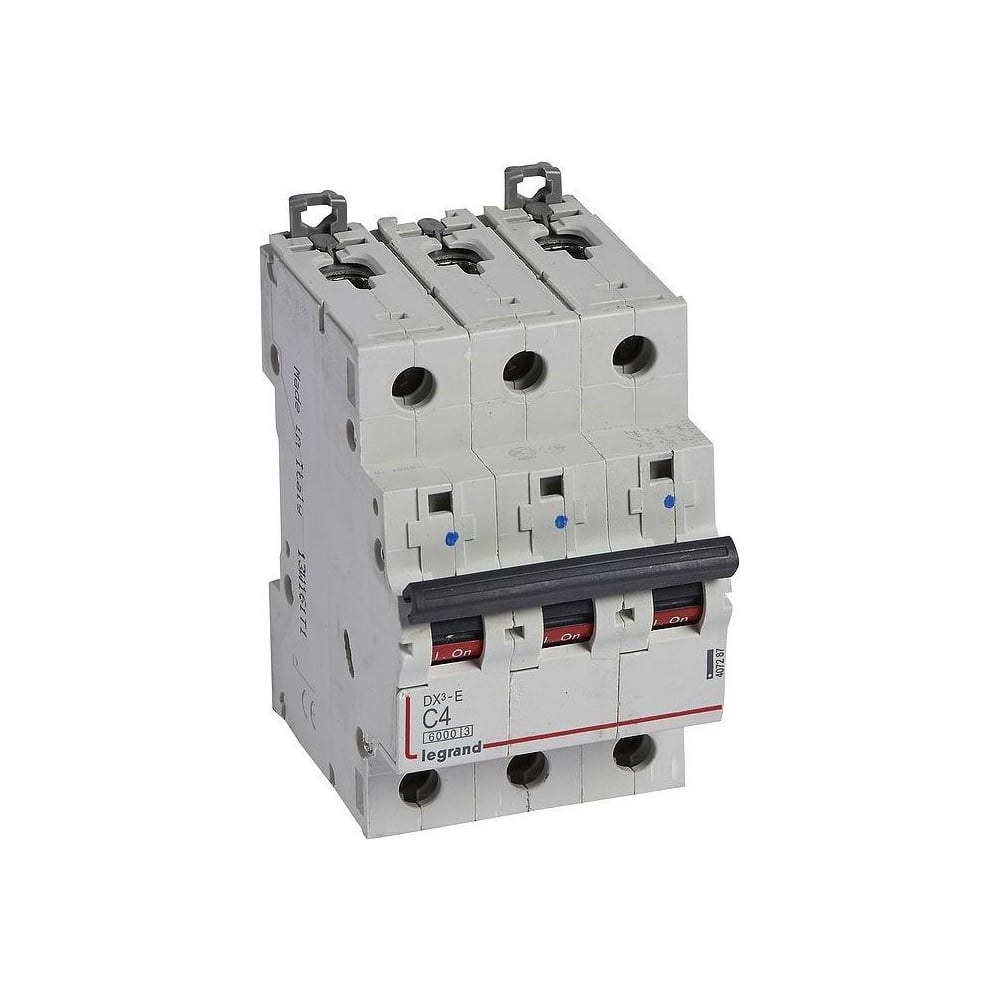 Изображение товара Автоматический выключатель Legrand DX³E 6000 4 A на DIN-рейку
