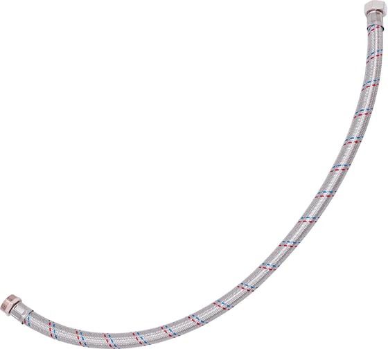 Изображение товара Гибкая подводка Беламос 1x700 мм, нерж.сталь, прямая, ш/г o296