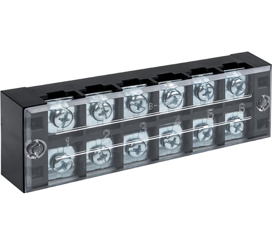 Изображение товара Клеммный терминал EKF до 4,5 мм2 45A 6 клеммных пар 25 шт. PROxima tb-4506