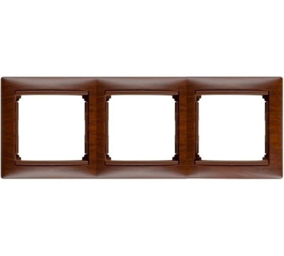 Изображение товара Рамка Legrand 3 поста Valena тонированное дерево 770313