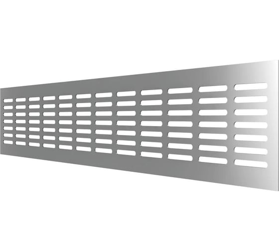 Изображение товара Алюминиевая вентиляционная решетка (100x500 мм; серебристая) VENTFAN.RU RA1050 silver