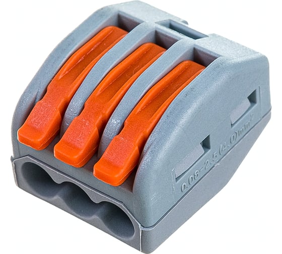 Изображение товара Монтажная клемма Navigator 71 787 NTC-R-3-r 5 штук/упаковка 71787