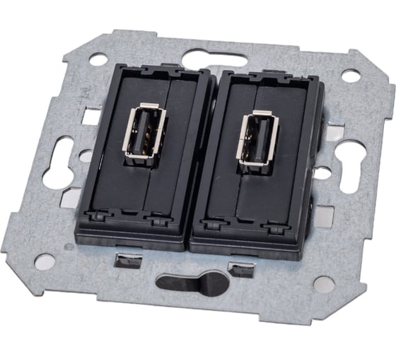 Изображение товара Коннектор 2хUSB Simon 2.0, типа A, мама, S82, S82N, S82 Detail 7501090-039