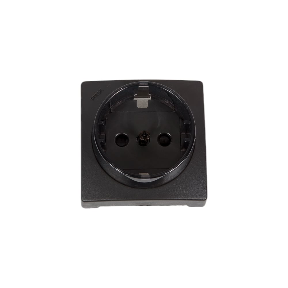 Изображение товара Накладка со шторками на розетку Simon S73 Loft графит 73041-62