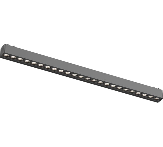 Изображение товара Магнитный трековый светильник ST LUCE черный, LED 1*24W, 3000K, 1640Lm, Ra>90, 36, IP20, L445xW26xH24 ST673.436.24