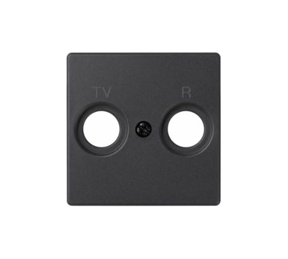 Изображение товара Накладка на розетку Simon R-TV, S82, S82N, S82 Detail, графит 82053-38