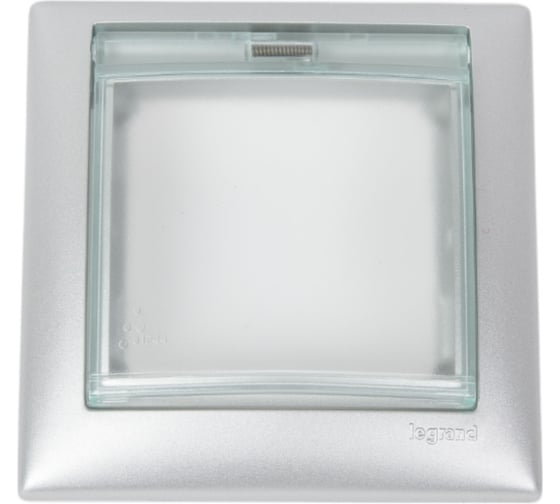 Изображение товара Рамка влагозащищенная Legrand IP44 c крышкой Valena алюминий 770150