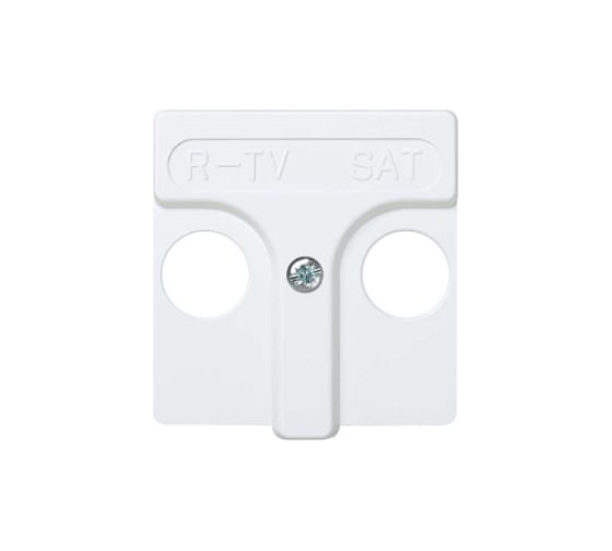 Изображение товара Накладка на телевизионную розетку Simon, R-TV+SAT, широкий модуль, S27, белый С27097-0034