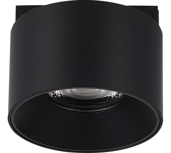 Изображение товара Магнитный трековый светильник ST LUCE черный, LED 1*5W, 4000K, 350Lm, Ra>90, 36, IP20, D60xH37, 24V ST669.446.05