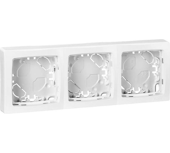 Изображение товара Рамка для накладного монтажа Legrand 3 поста Oteo Белый 086093