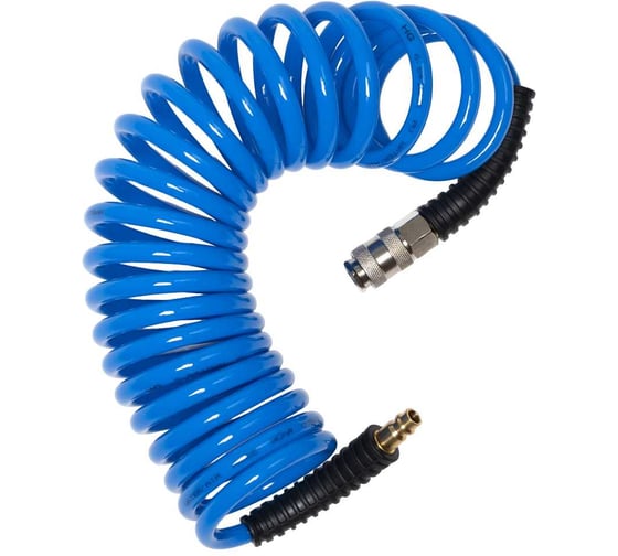 Изображение товара Шланг спиральный пневматический полиуретановый 6.5x10 мм, 5 м с фитингами HG 1899081