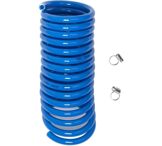 Изображение товара Шланг спиральный пневматический полиуретановый 8x12 мм, 5 м HG 1899159