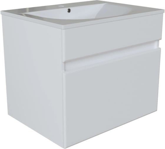 Изображение товара Тумба для ванной MIXLINE "БРИКС-60" подвесная, под раковину "Breeze 60" Sanita Luxe ПВХ 555004