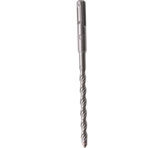 Изображение товара Бур по бетону, двойная спираль, Cobalt W-tip (8x160 мм; SDS PLUS) Denzel 705012