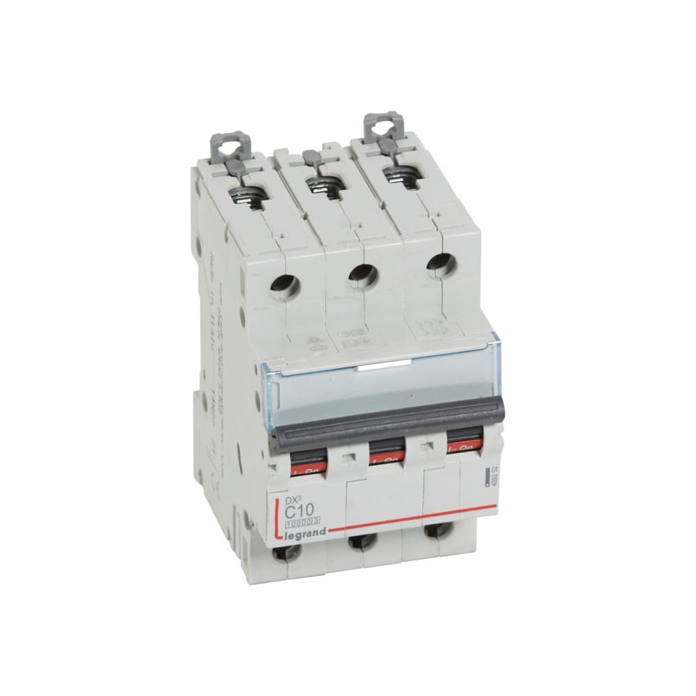 Изображение товара Автоматический выключатель Legrand DX³ 10 А 16 кА для DIN-рейки серый