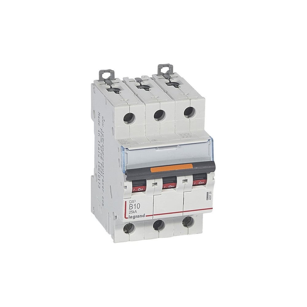 Изображение товара Автоматический выключатель Legrand DX³ 25 кА 3П 400 В~ 10 А монтаж DIN-рейка