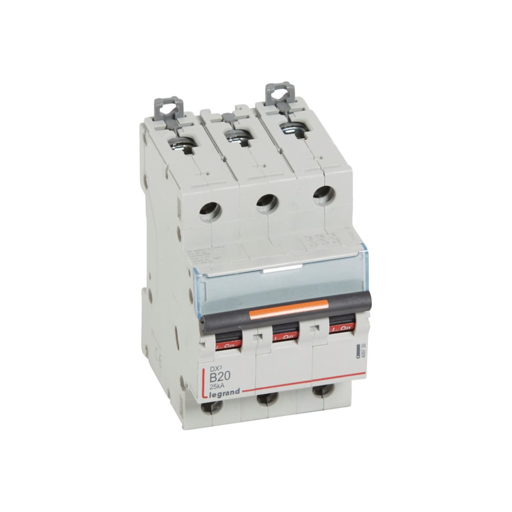 Изображение товара Автоматический выключатель Legrand DX³ 25 кА 3П 400 В~ 20 А модульный IP20