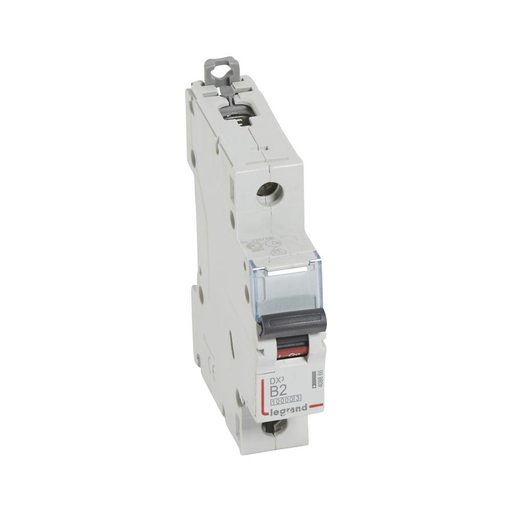 Изображение товара Автоматический выключатель Legrand DX³ 1 полюс, 16 кА, 230/400 В, 2 А