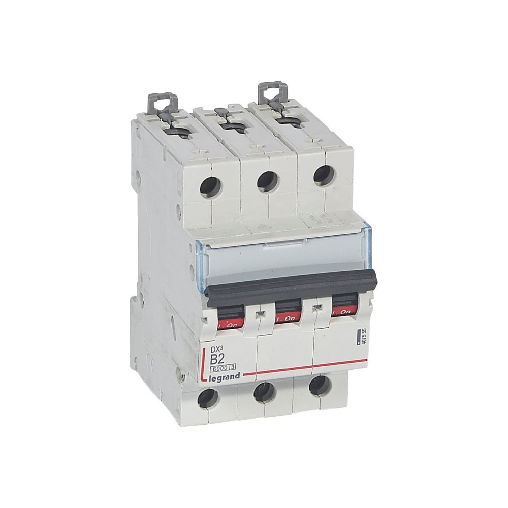 Изображение товара Автоматический выключатель Legrand DX³ 6000 10 кА 3П 400 В~ отключающая способность 10 кА