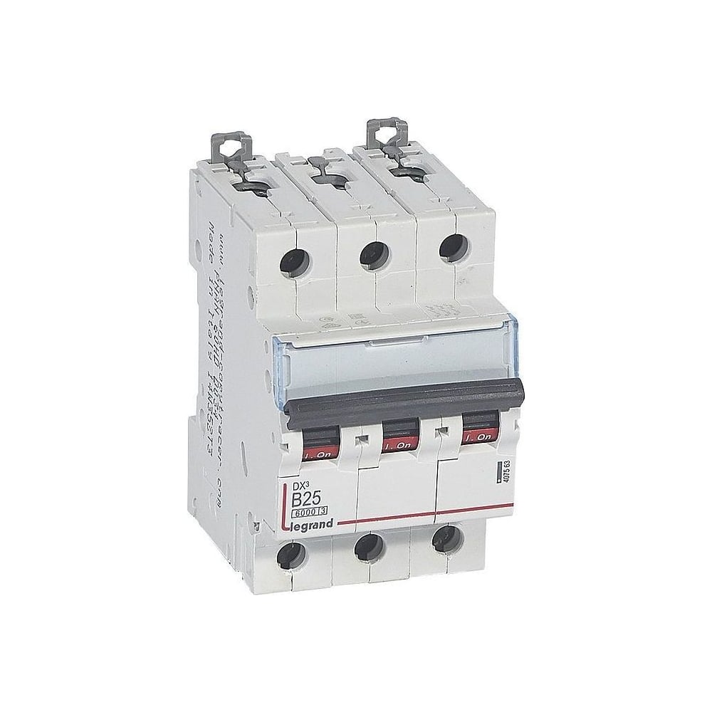 Изображение товара Автоматический выключатель Legrand DX³ 6000 25 А 3 паза IP20