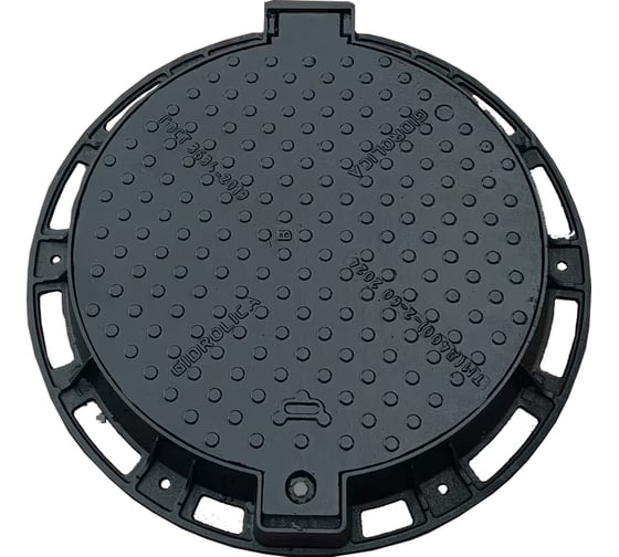 Изображение товара Люк чугунный Gidrolica Street ТМ(Д400)-2-60 ("В", водопроводная система) 223в