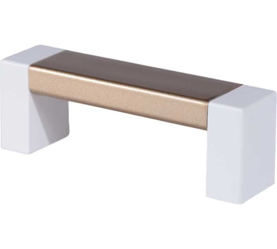 Изображение товара Ручка-скоба Brante С19(64) белый/матовое золото 607217