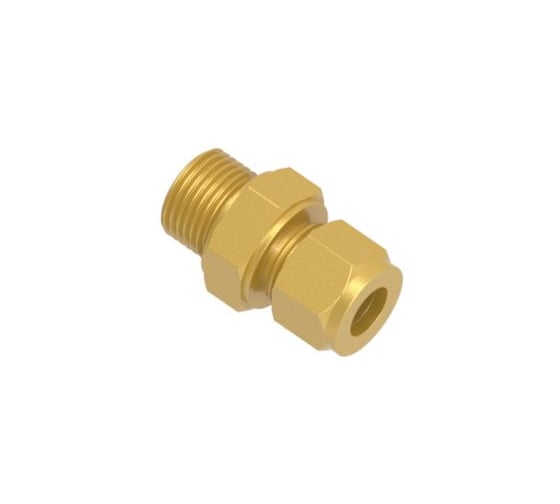 Изображение товара Штуцер с наружной резьбой из латуни Hy-Lok o.d. 6 мм - bsp parallel 1/8" CMC-6M-2G-BRAS