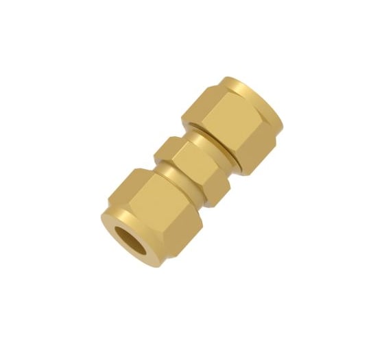 Изображение товара Соединитель равнопроходной из латуни Hy-Lok o.d. 6мм CUA-6M-BRAS
