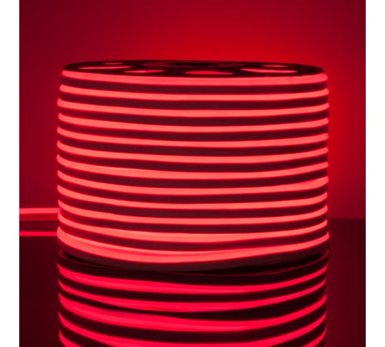 Изображение товара Гибкий неон Elektrostandard LS001 2835 односторонний, красный, 50 м, 120 LED ламп a040595