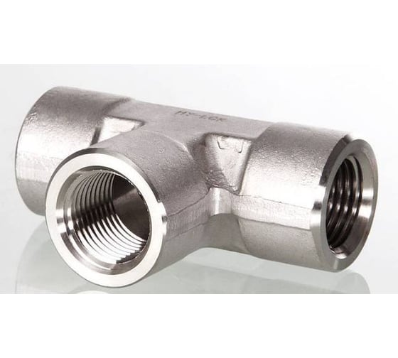 Изображение товара Тройник с внутренней резьбой Hy-Lok Stainless bsp parallel 1/4 H-STA-4G
